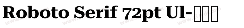 Roboto Serif 72pt Ul字体转换